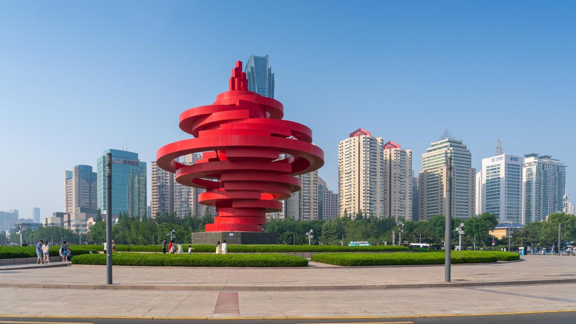 Holiday Inn Express Qingdao Shibei By Ihg מראה חיצוני תמונה