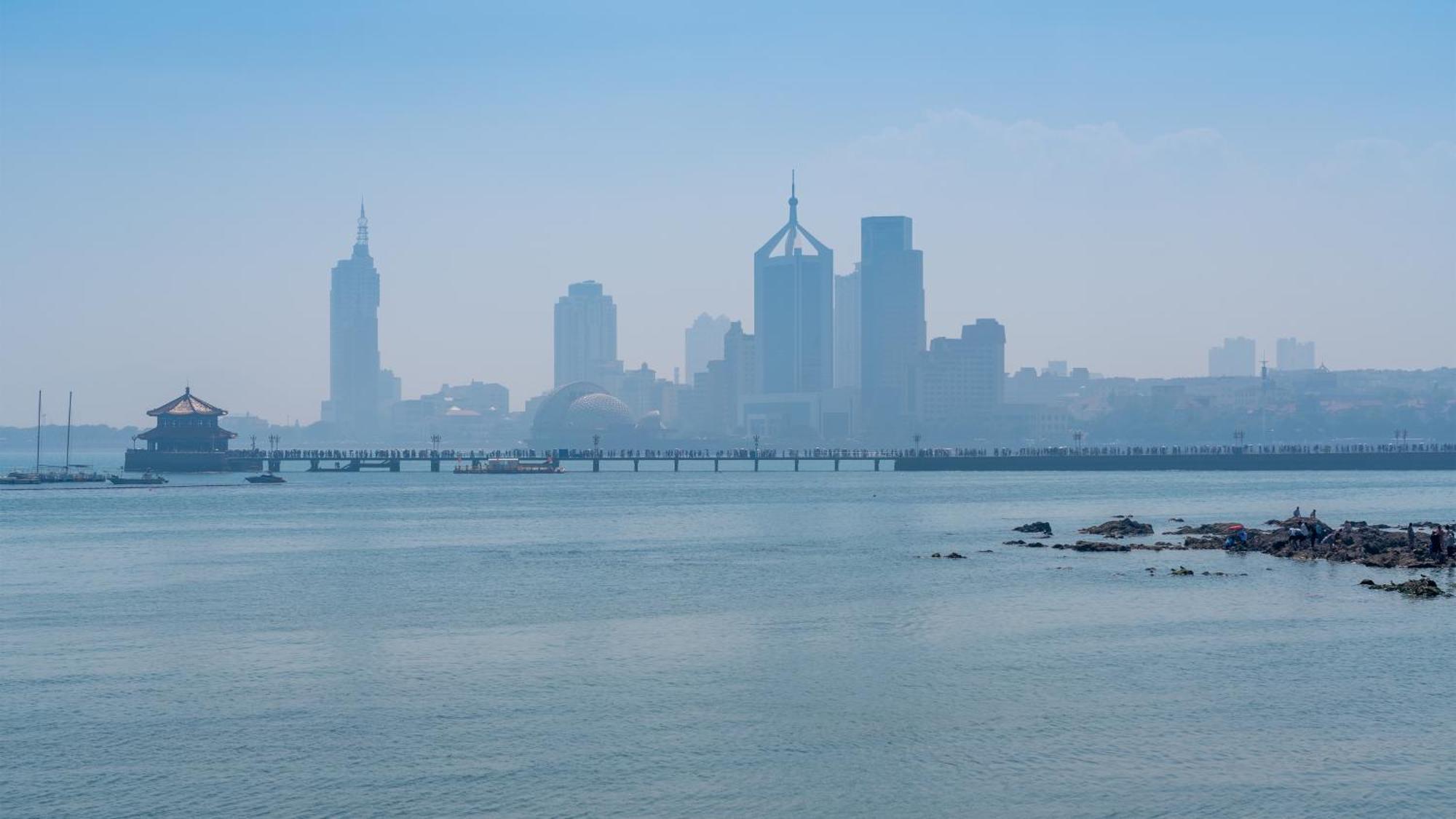 Holiday Inn Express Qingdao Shibei By Ihg מראה חיצוני תמונה